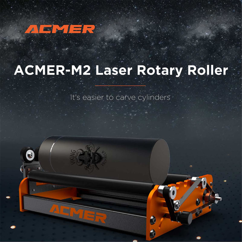 Acmer M2 gravure laser rouleau rotatif Y axe rotatif 360 degrés rouleau gravure laser