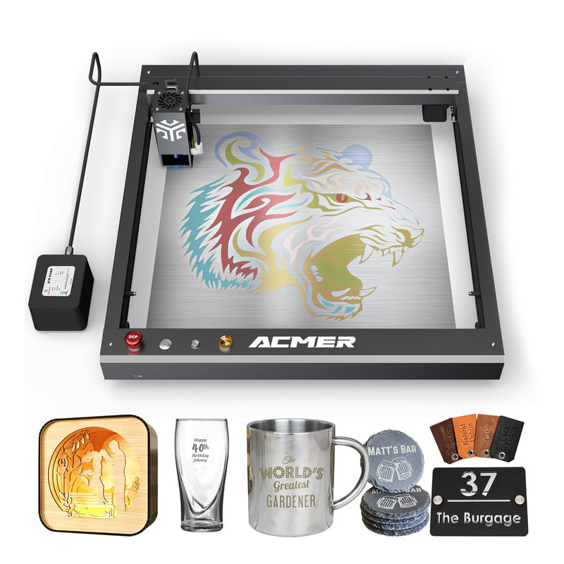 Machine de gravure au laser par oxydation d'acier inoxydable Compatible avec Windows Android