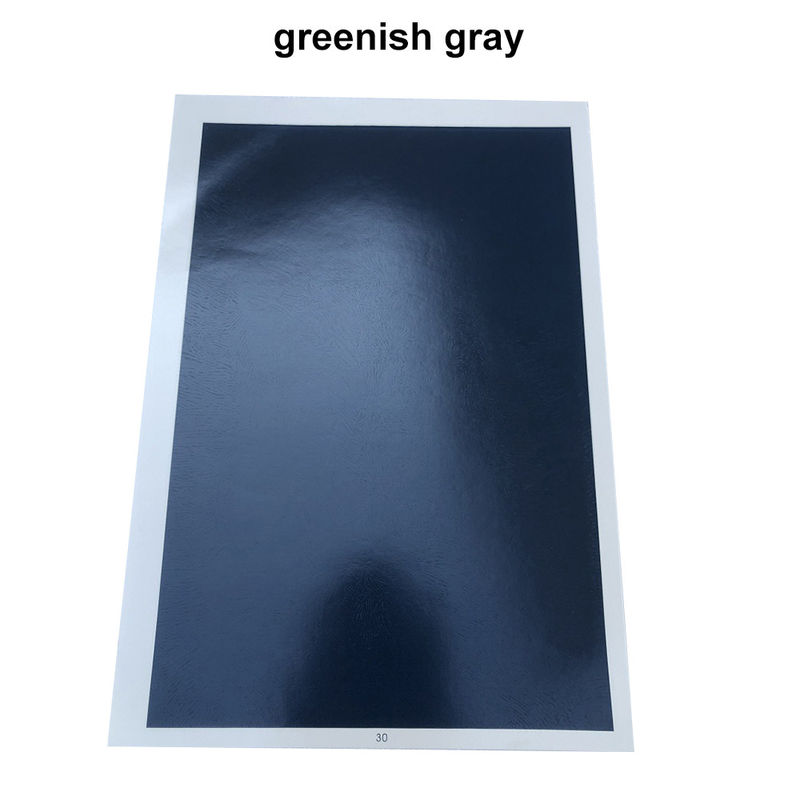 Matériaux de gravure au laser en verre céramique gris verdâtre Marquage au laser en papier coloré