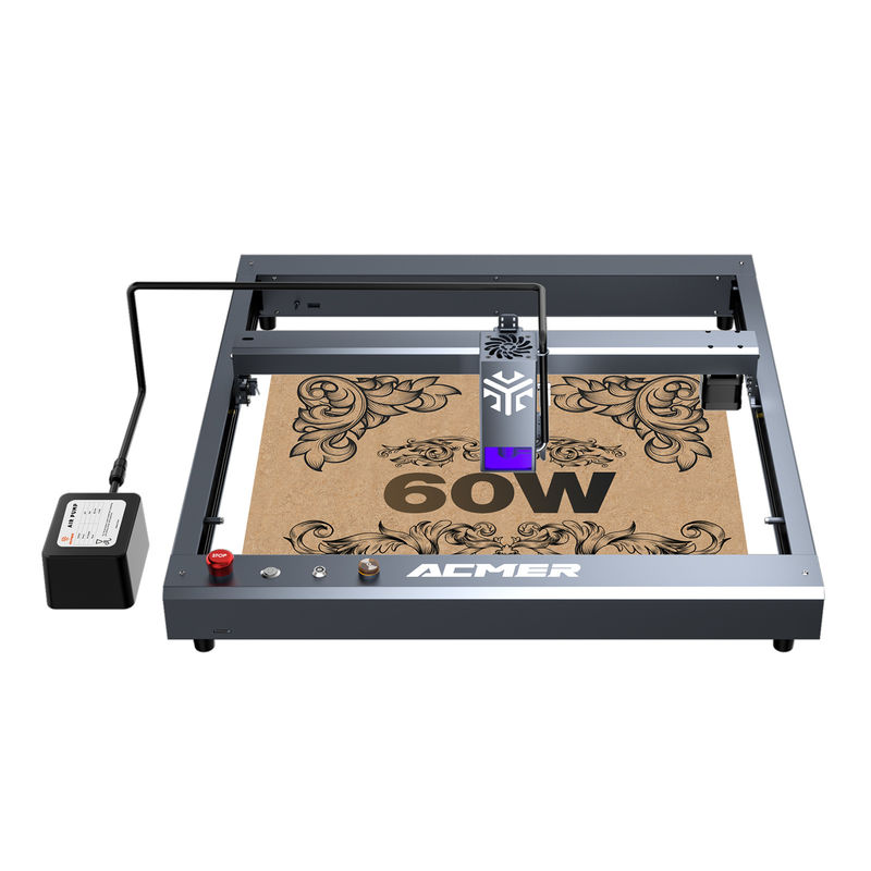 ACMER P2 60W - 68W Machine de gravure au laser de bureau DC 24V 6A / 8A à haute vitesse