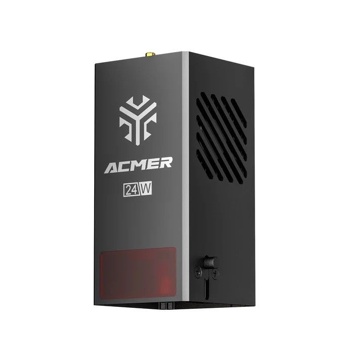 Kit de module laser à diode de 24 W. Compatible avec toutes les machines ACMER, adaptateur de puissance 24 V/5 A.