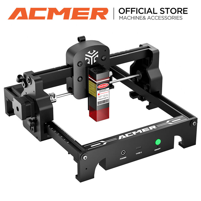 ACMER S1 mini gravureuse laser portable, puissance laser de 2500 MW, zone de travail 130*130 mm