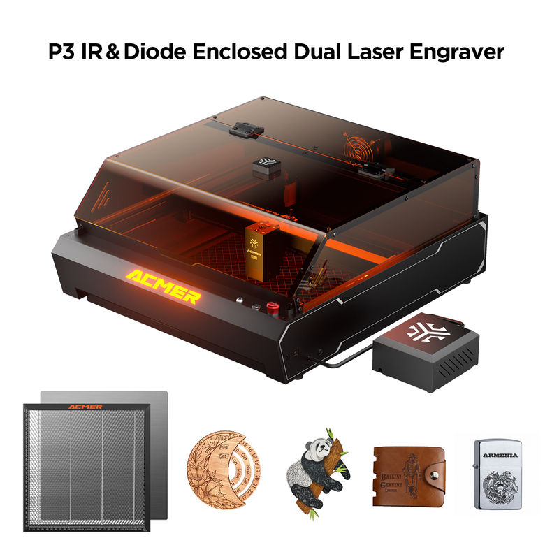 ACMER P3 2 en 1 machine de découpe laser ultra-précise avec caméra HD 2592 x 1944