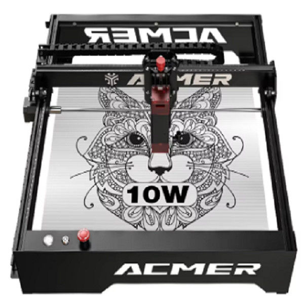 ACMER P1 10W Laser Engraver 10000mm/min Machine de gravure au laser de bureau à grande vitesse 10W 20W